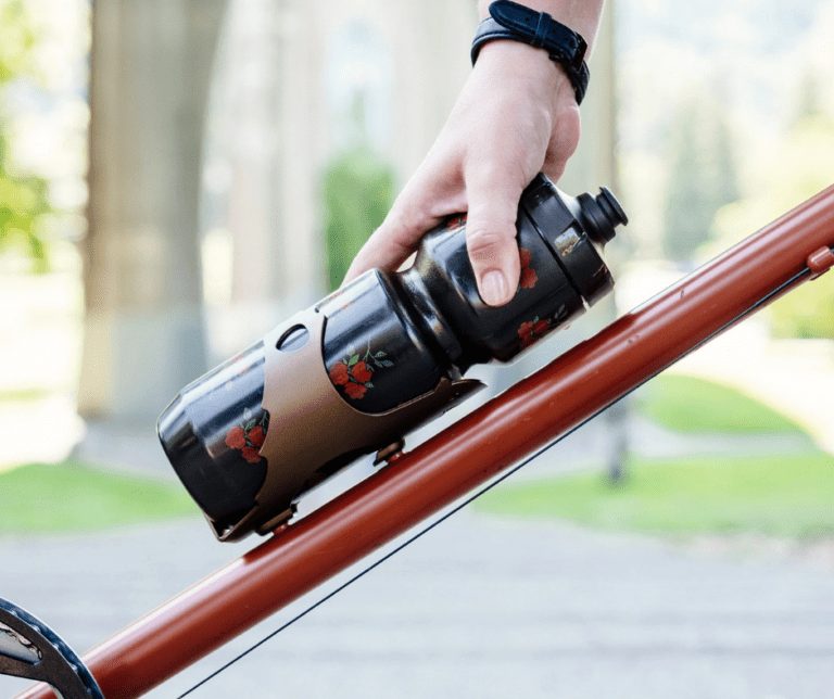 water bottle holder in a sea otter cage