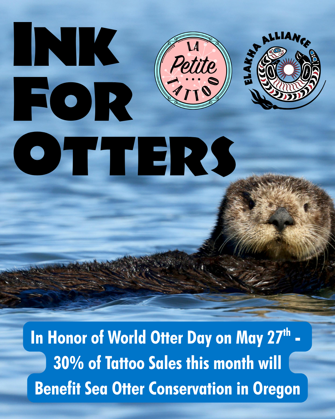 Read more about the article Ink for Otters: Ocean-Themed Tattoos Supporting Sea Otter Restoration in Oregon
